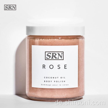 Natürliches Kokosöl Hydration Rose Peeling Körperpeeling